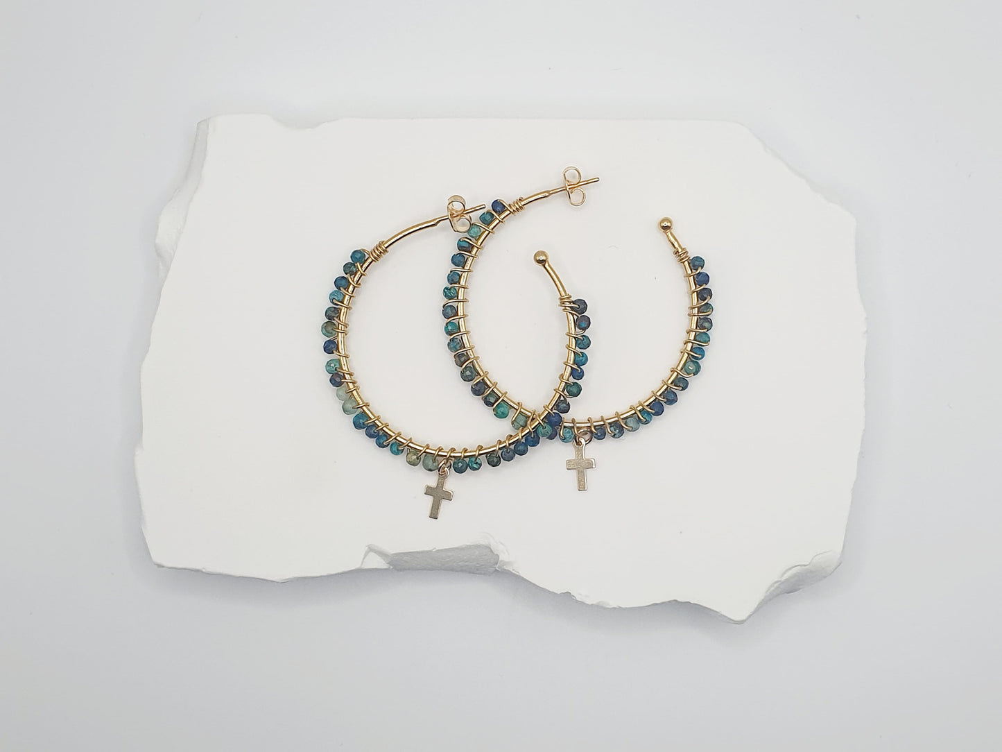Boucle d'oreille Chrysocolla