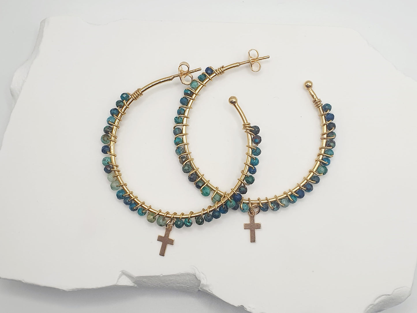 Boucle d'oreille Chrysocolla