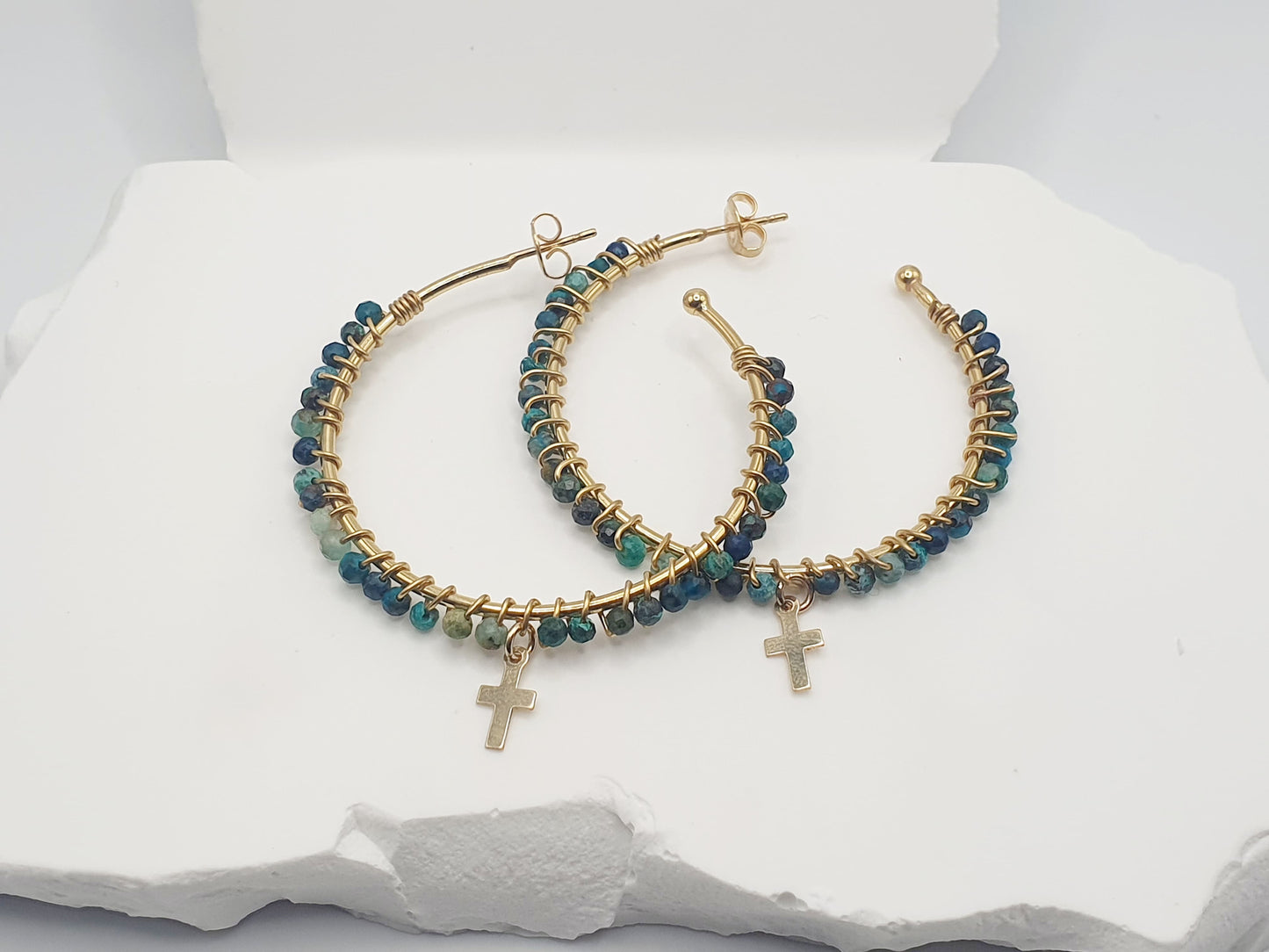Boucle d'oreille Chrysocolla