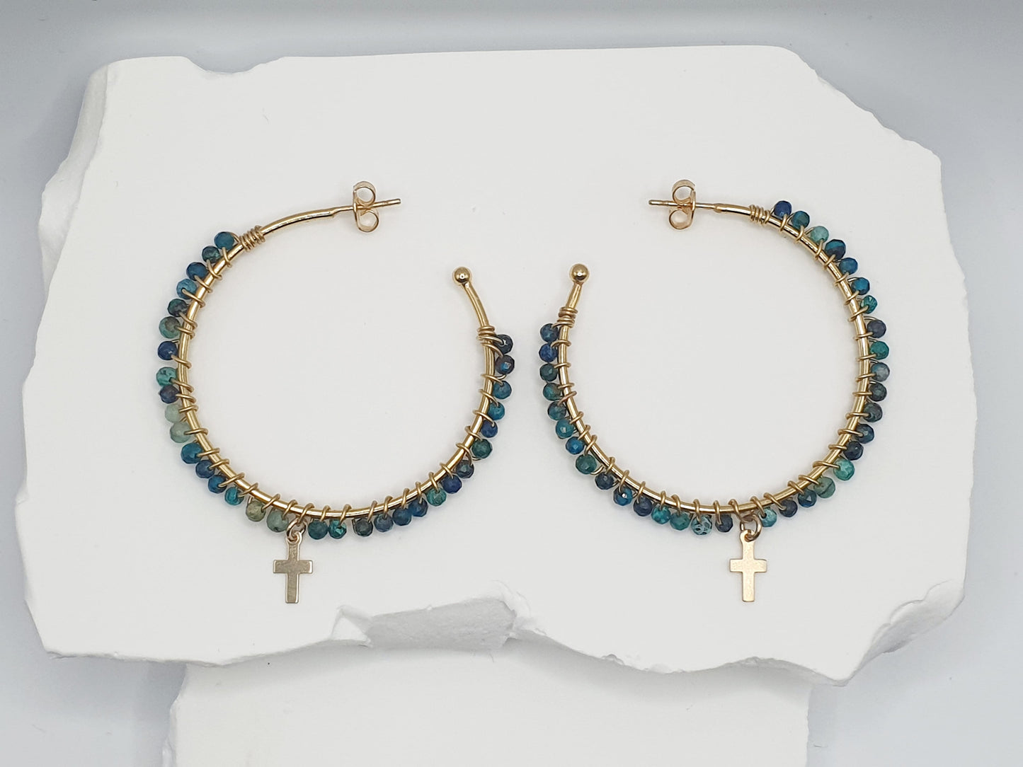 Boucle d'oreille Chrysocolla