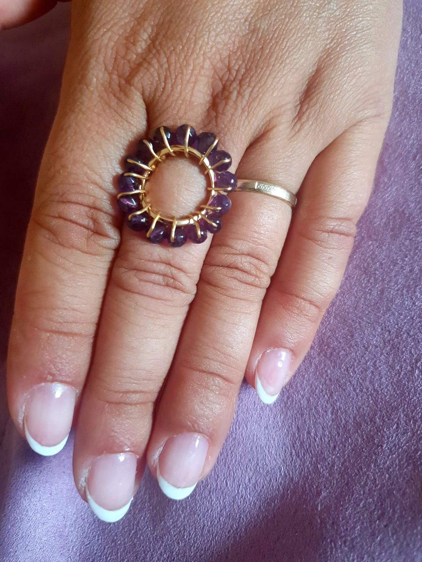 Bague NAÏA améthyste