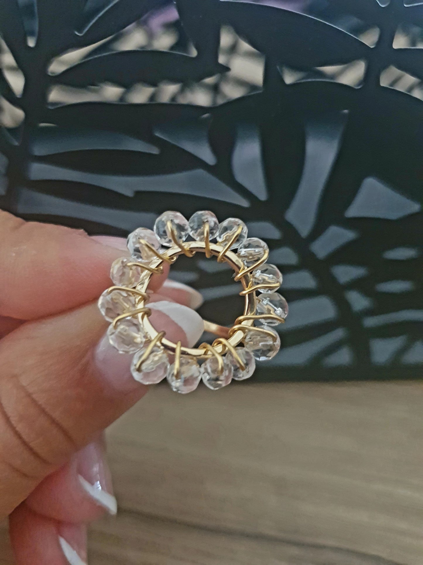 Bague NAÏA cristal de roche