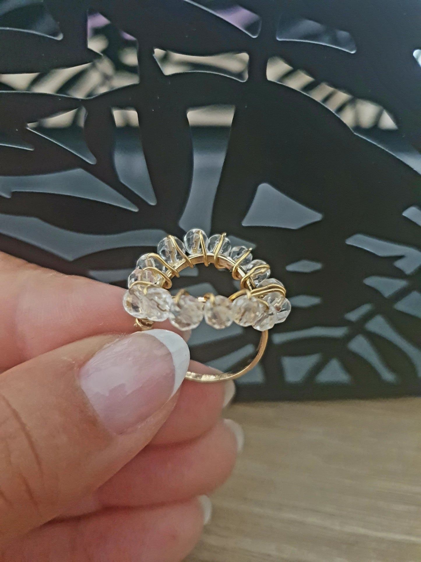 Bague NAÏA cristal de roche