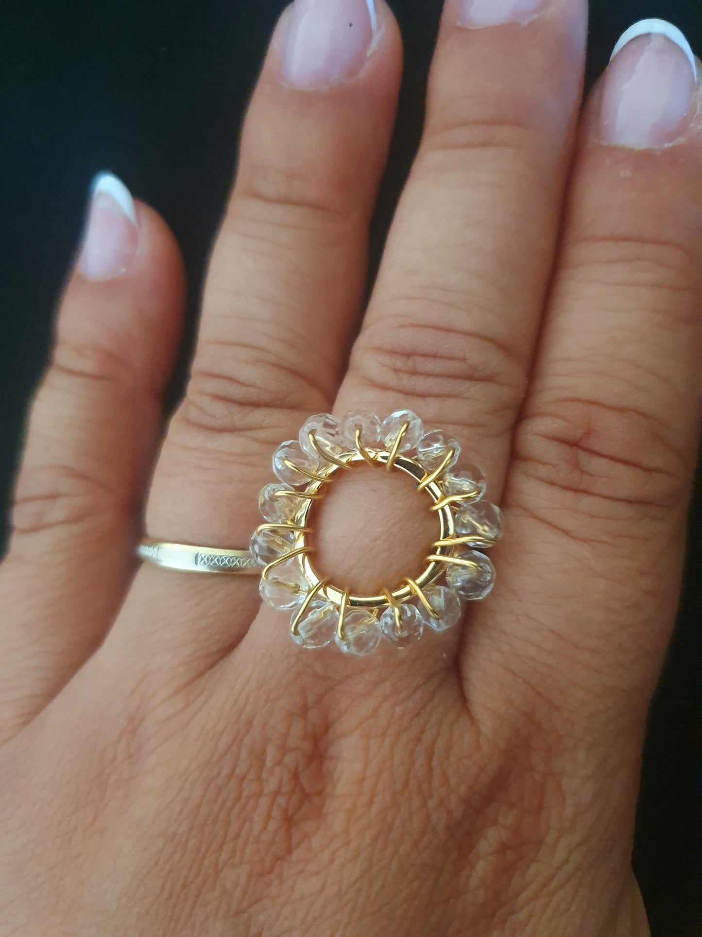 Bague NAÏA cristal de roche