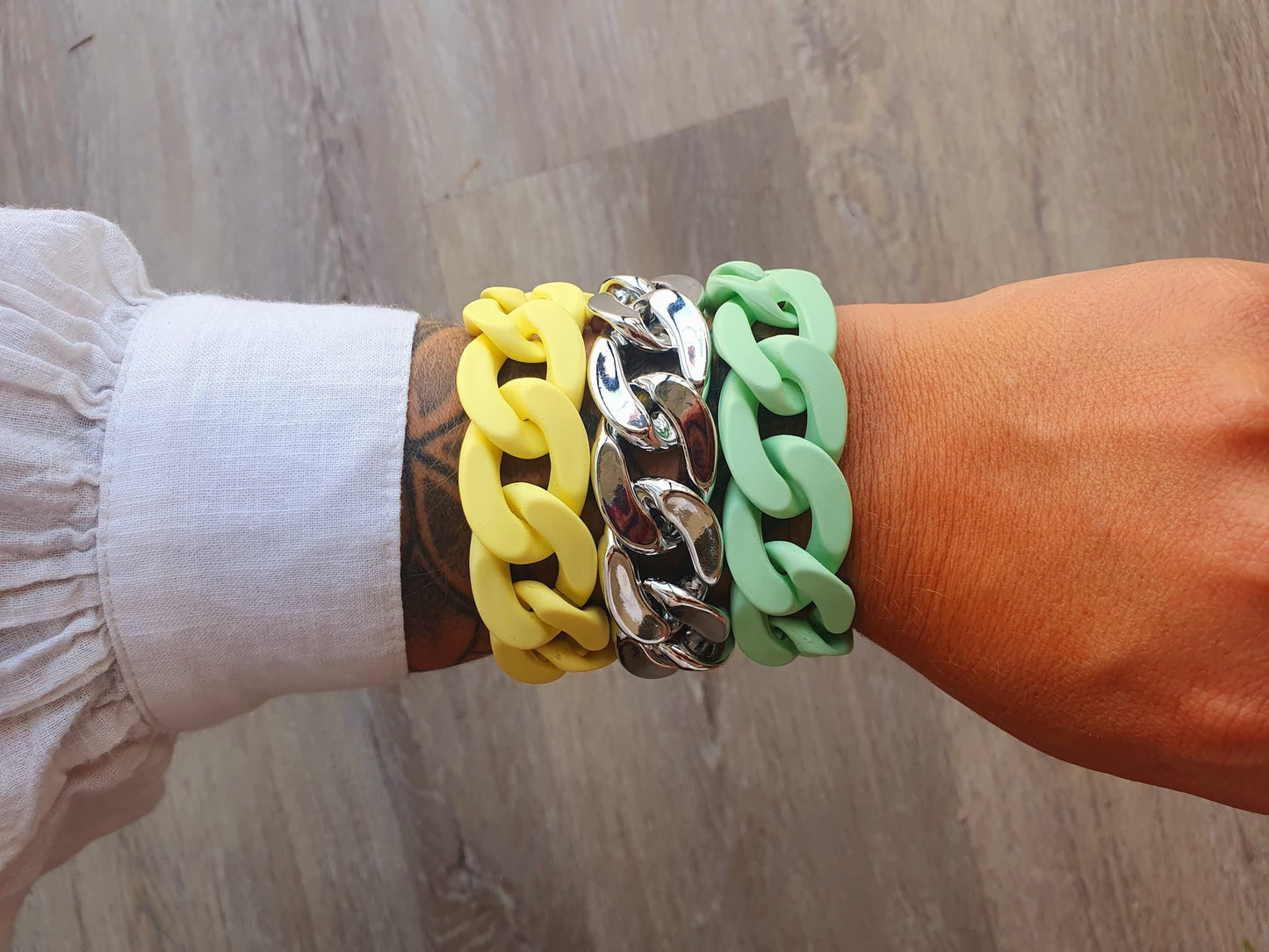 Bracelets gros maillons Abby