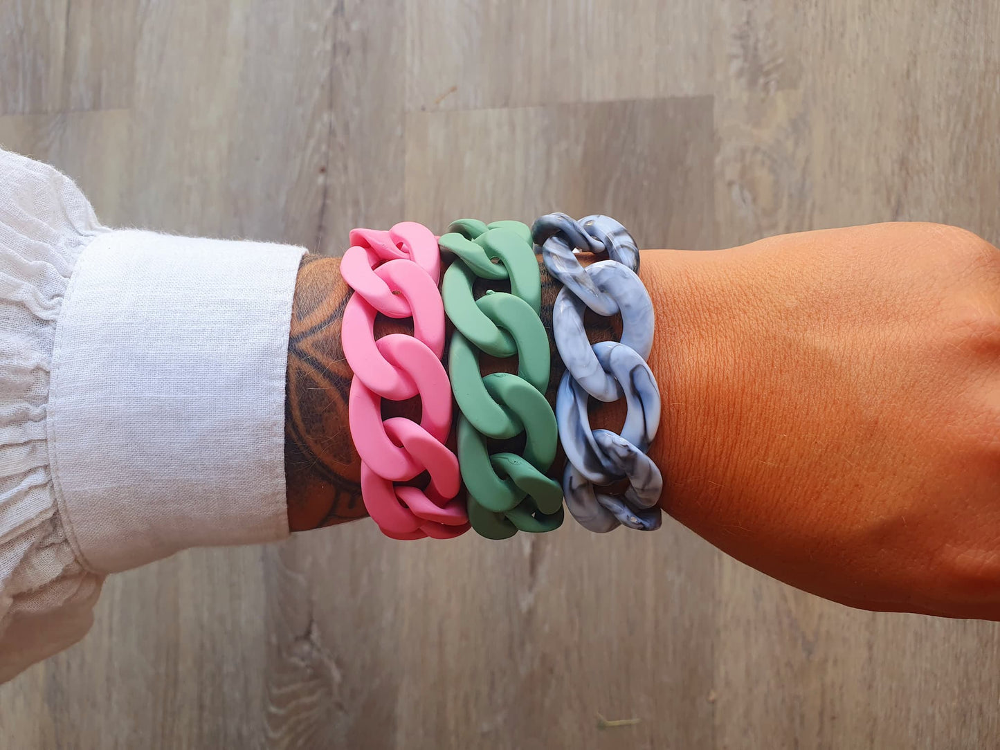Bracelets gros maillons Abby