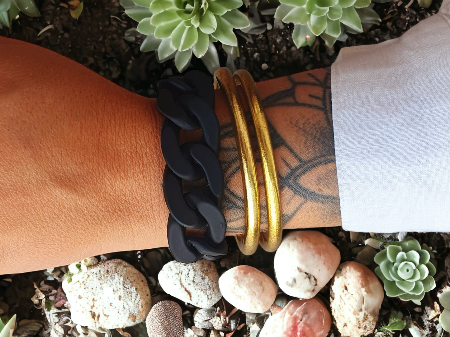 Bracelets gros maillons Abby
