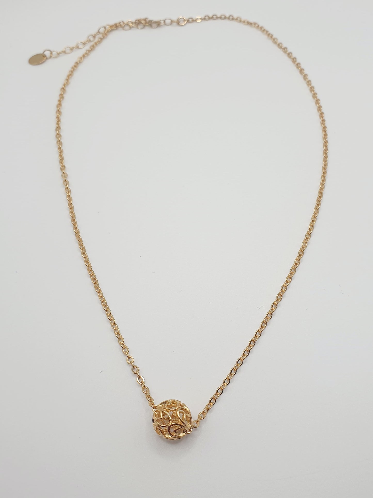 collier Beatrice plaque or