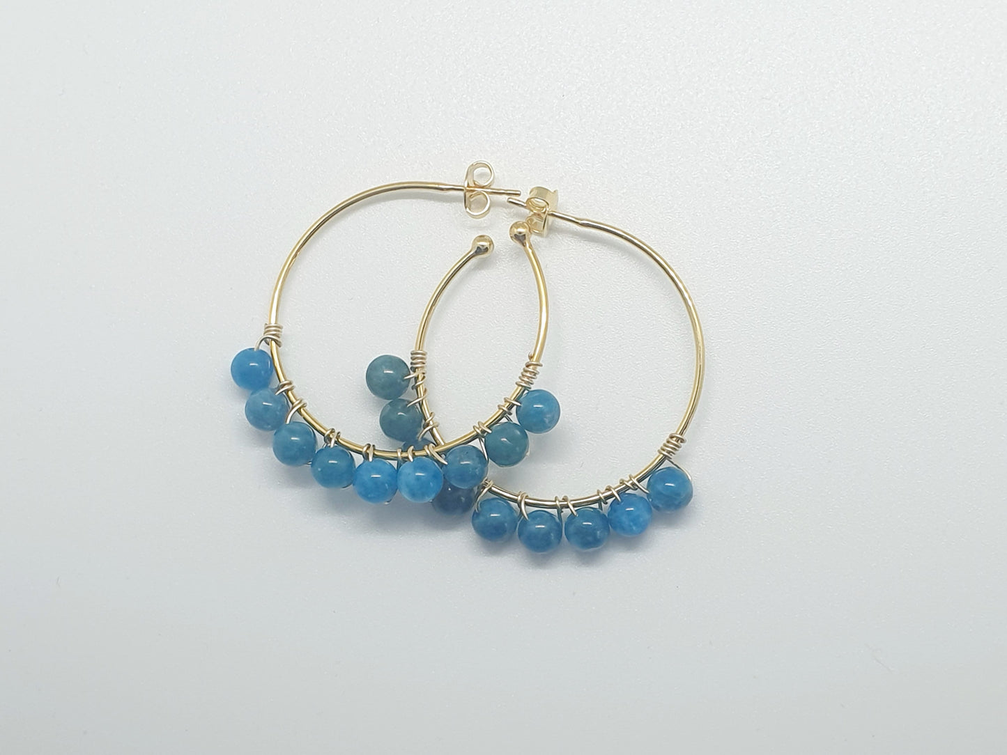 Boucle d'oreille pierre apatite Apalina