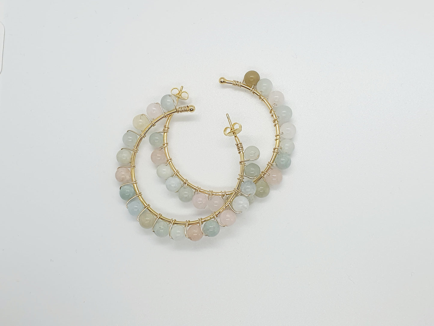 Boucle d'oreille pierre béryl Béalina