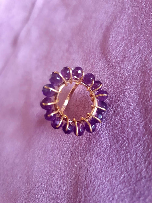 Bague NAÏA améthyste